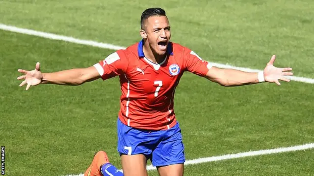 Chile attacking midfielder Alexis Sanchez