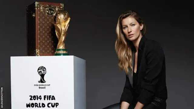 Brazilian model Gisele Bundchen and the World Cup