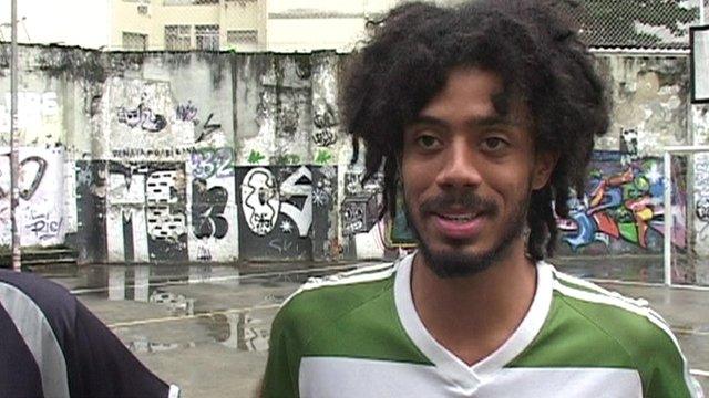 A Rio resident who says he will be supporting Germany in the final.