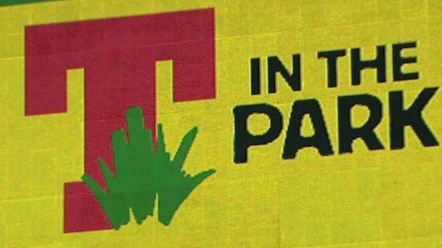 T in the Park sign