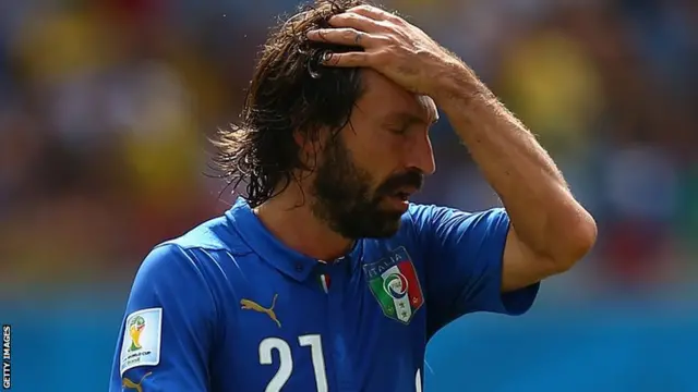 Italy midfielder Andrea Pirlo