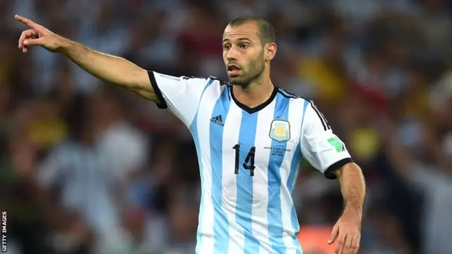 Argentina's Javier Mascherano