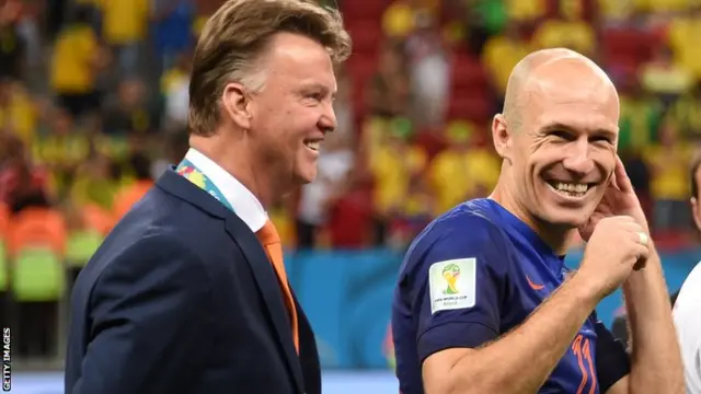 Louis van Gaal and Arjen Robben