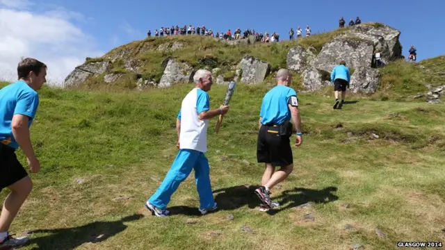 James McLoughlin at Dunadd fort