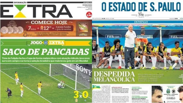 Informaco Extra and O Estado De Sao Paulo newspapers