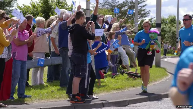 Baton relay in Furnace