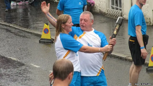 Karen Maitland picture of Port Glasgow Queen's Baton Relay