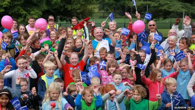 Queen's Baton Relay in Largs