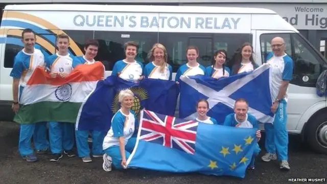 Barrhead baton bearers