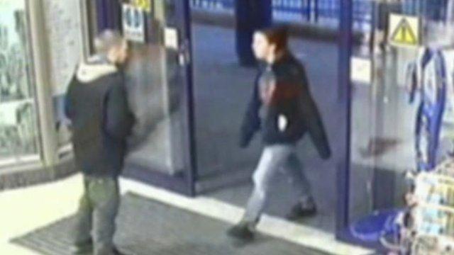 CCTV of Ben Blakeley and Jayden Parkinson