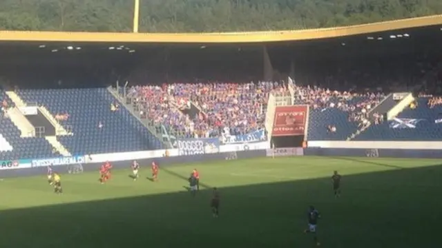 St Johnstone fans at the Europa League qualifier