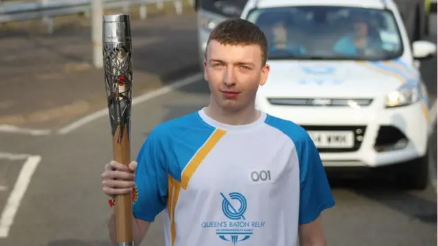 Baton bearer Thomas MacDonald