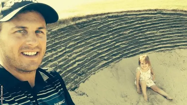 Chris Hanson and his daughter play in a bunker