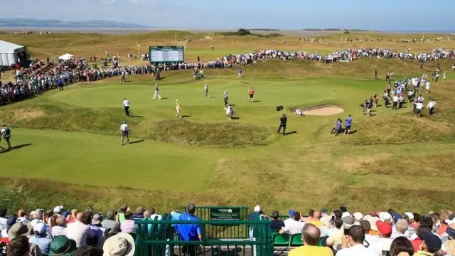 The green at the first hole