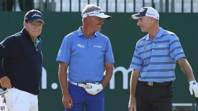 Tom Watson, Darren Clarke and Jim Furyk