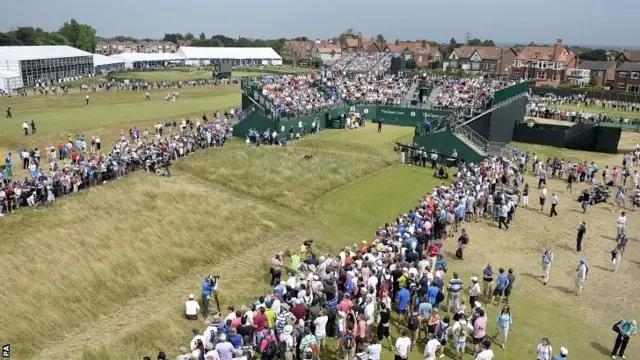 The first hole at Hoylake