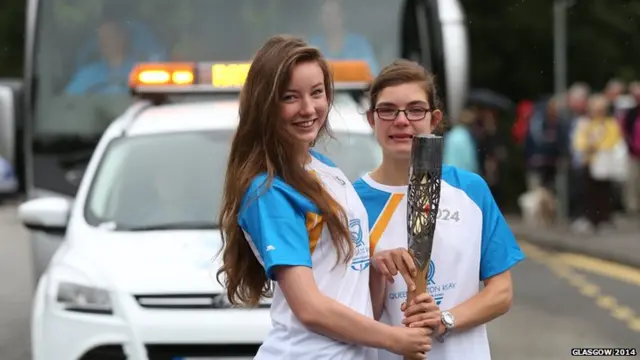 Rebecca O'Toole takes the baton from Iona McLean