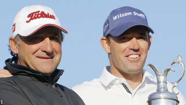 Bob Rotella (l) with twice Open champion Padraig Harrington