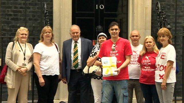 Manston delegation at No 10