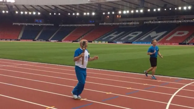 Gordon Strachan at Hampden Park