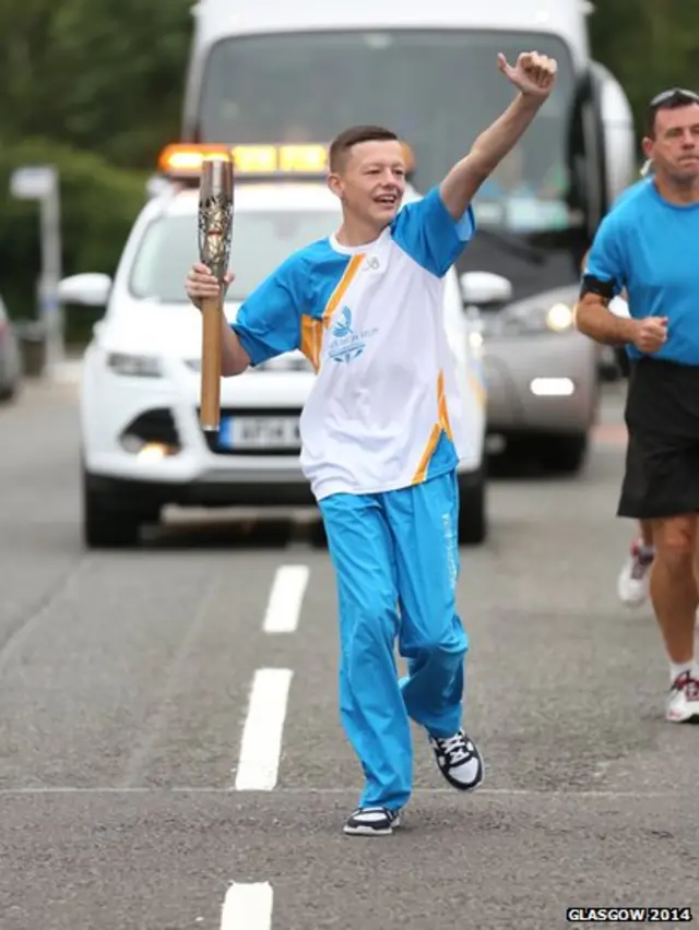 Dean Thornton with the baton