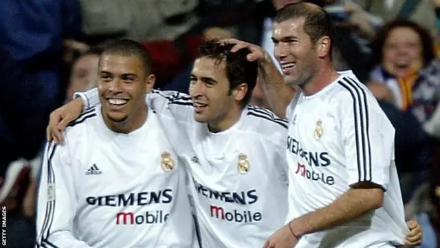 Ronaldo, Raul and Zinedine Zidane