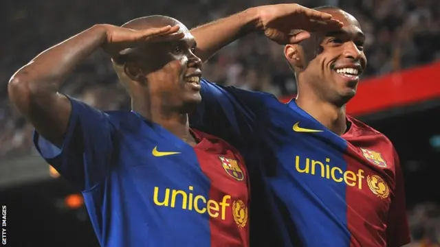 Barcelona - Samuel Eto'o and Thierry Henry