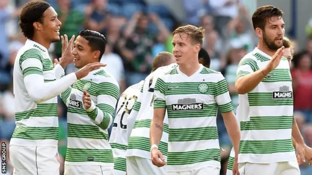 Celtic were 3-0 at half-time at Murrayfield