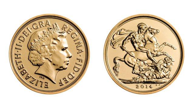 The sovereign struck on Prince George's first birthday