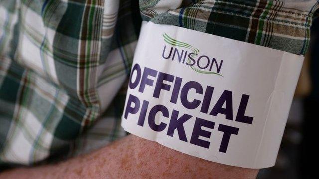 Unison picket sign