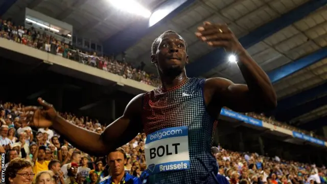 Jamaican sprinter Usain Bolt