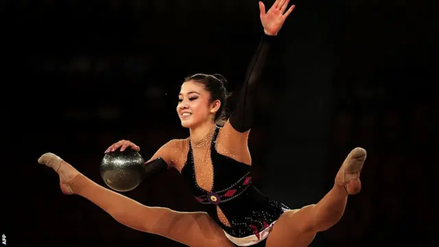 England rhythmic gymnast Lynne Hutchison