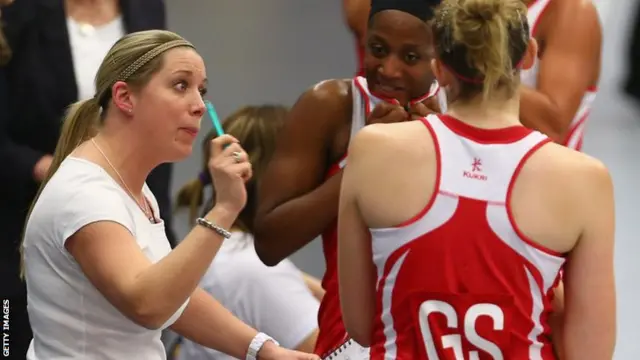 England head coach Anna Mayes