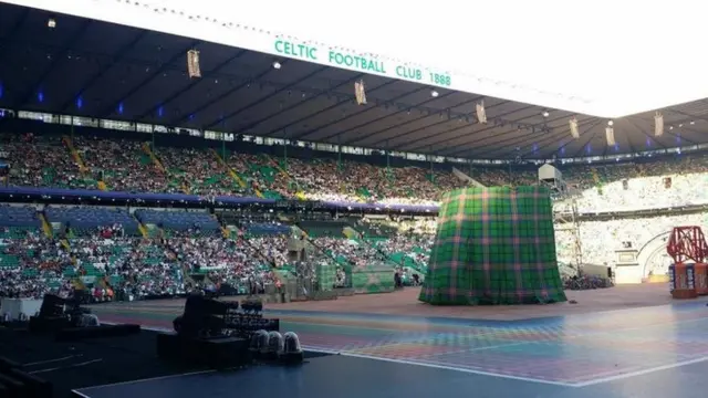 Celtic Park ahead of the opening ceremony
