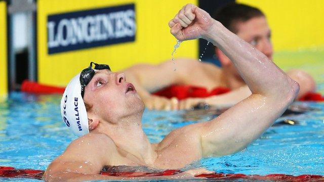 Daniel Wallace wins the men's 400m individual medley