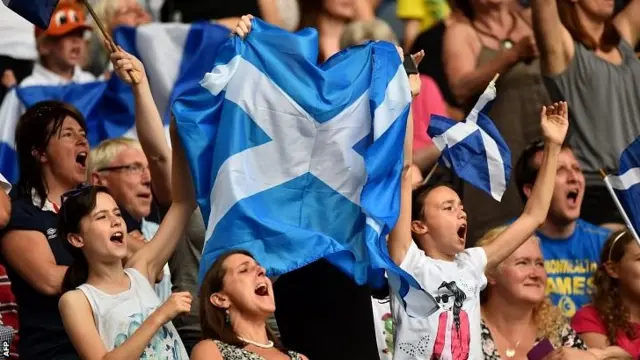 Scotland fans celebrate