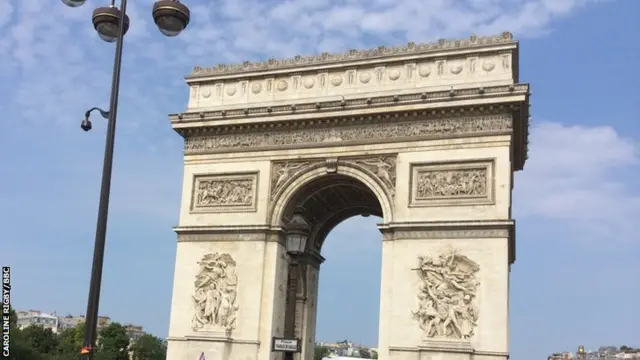 The Arc de Triomphe