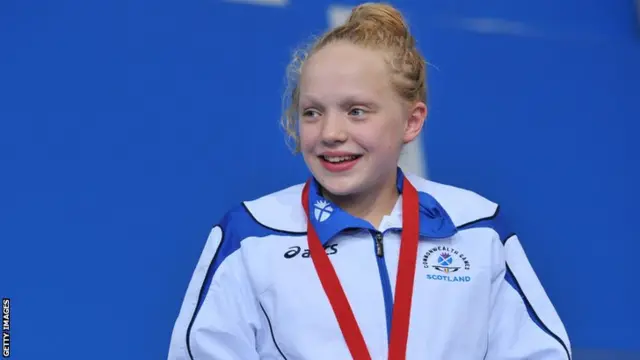 Bronze medal-winning teenage swimmer Erraid Davies