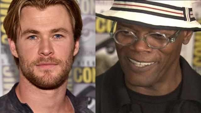 Chris Hemsworth and Samuel L Jackson