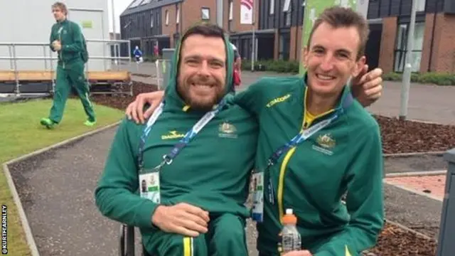 Kurt Fearnley and Michael Shelley