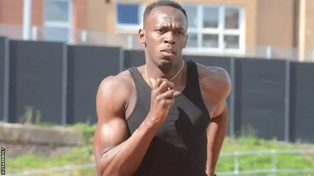 Usain Bolt Training in Glasgow