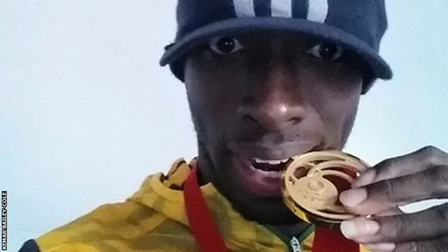 Kemar Bailey-Cole bites gold medal