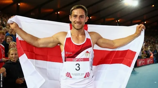 Bronze medallist Ashley Bryant of England