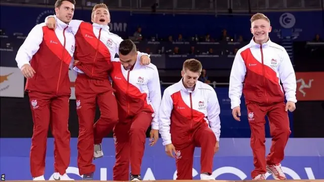 England's team of gold-medal winners