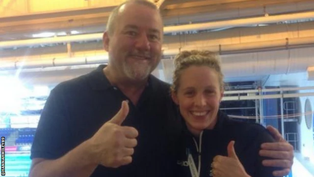 Hannah Miley and Bert le Clos