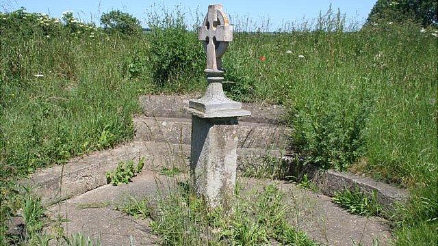 Saxon Cross at Sutton Crossways near Peterborough