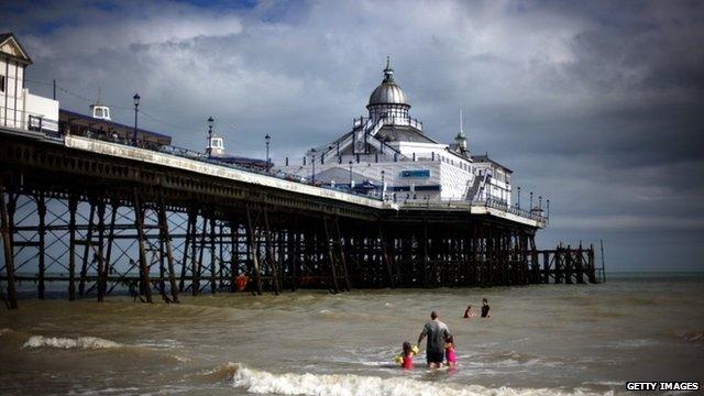 Eastbourne Pier before the fire