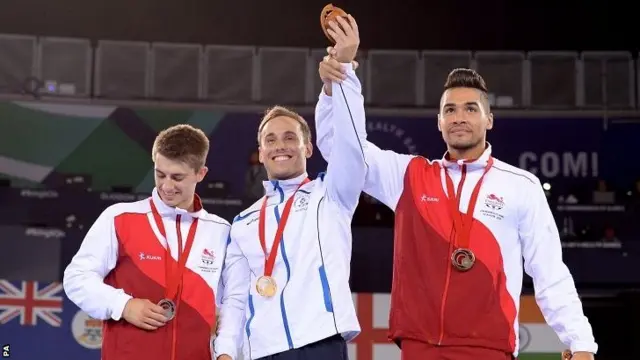 Max Whitlock, Dan Keatings and Louis Smith