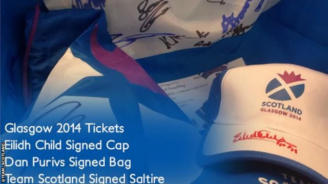 Team Scotland signed prizes