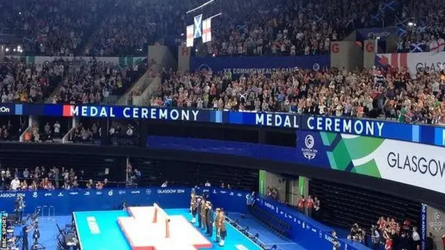 The medal ceremony